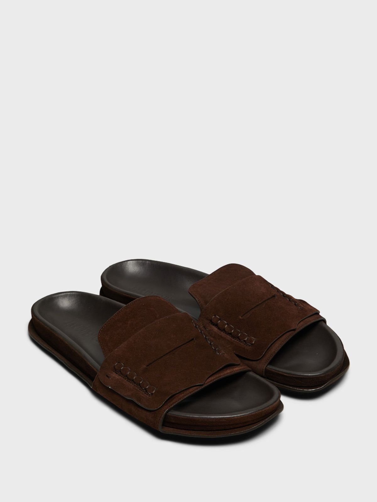 Jacquemus - Les Sandales Mocassin in Dark Brown