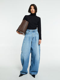Jacquemus - Le De-Nimes Ovalo in Blue and Tabac