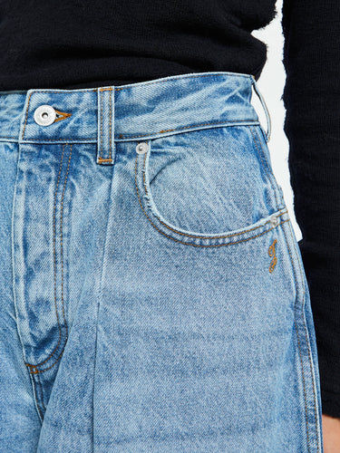 Jacquemus - Le De-Nimes Ovalo in Blue and Tabac
