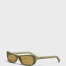 Jacquemus Eyewear - Capri Sunglasses in Matt Putty, Silver and Amber