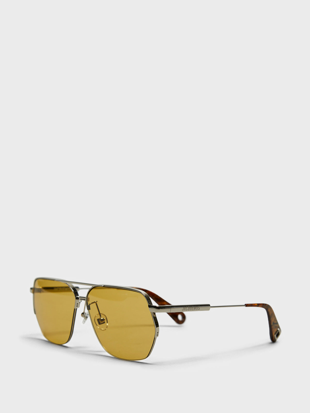 Avivador Sunglasses in Silver, Wood Effect and Brown