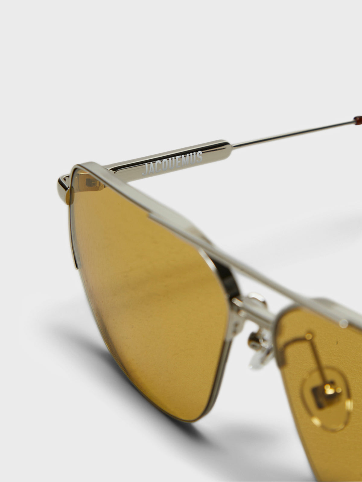 Avivador Sunglasses in Silver, Wood Effect and Brown