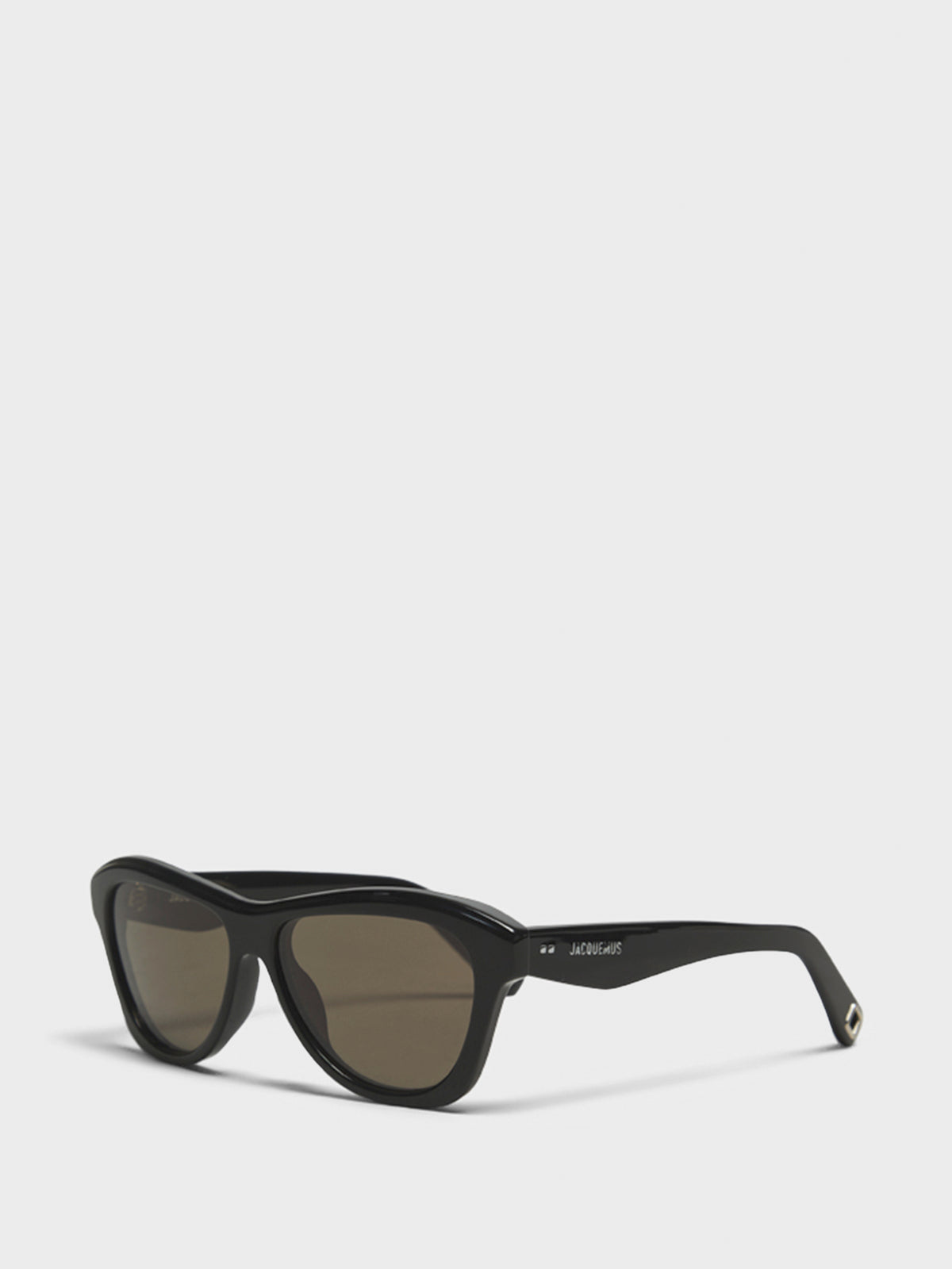 Jacquemus Eyewear - Palmier Sunglasses in Black and Silver  display picture 1