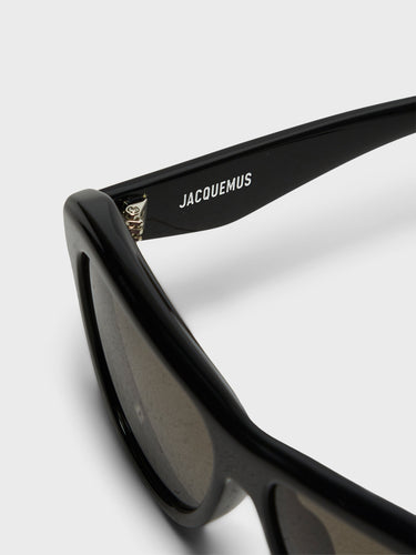 Jacquemus Eyewear - Palmier Sunglasses in Black, Silver and Grey