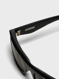 Jacquemus Eyewear - Sole Sunglasses in Black, Silver and Grey