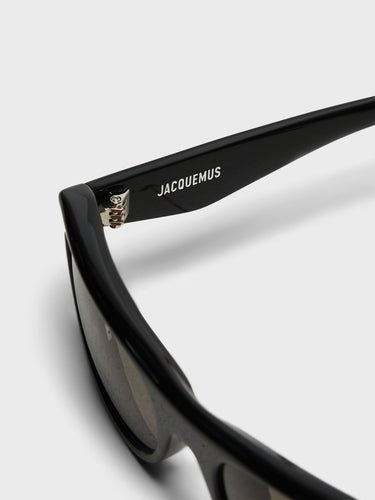 Jacquemus Eyewear - Sole Sunglasses in Black, Silver and Grey