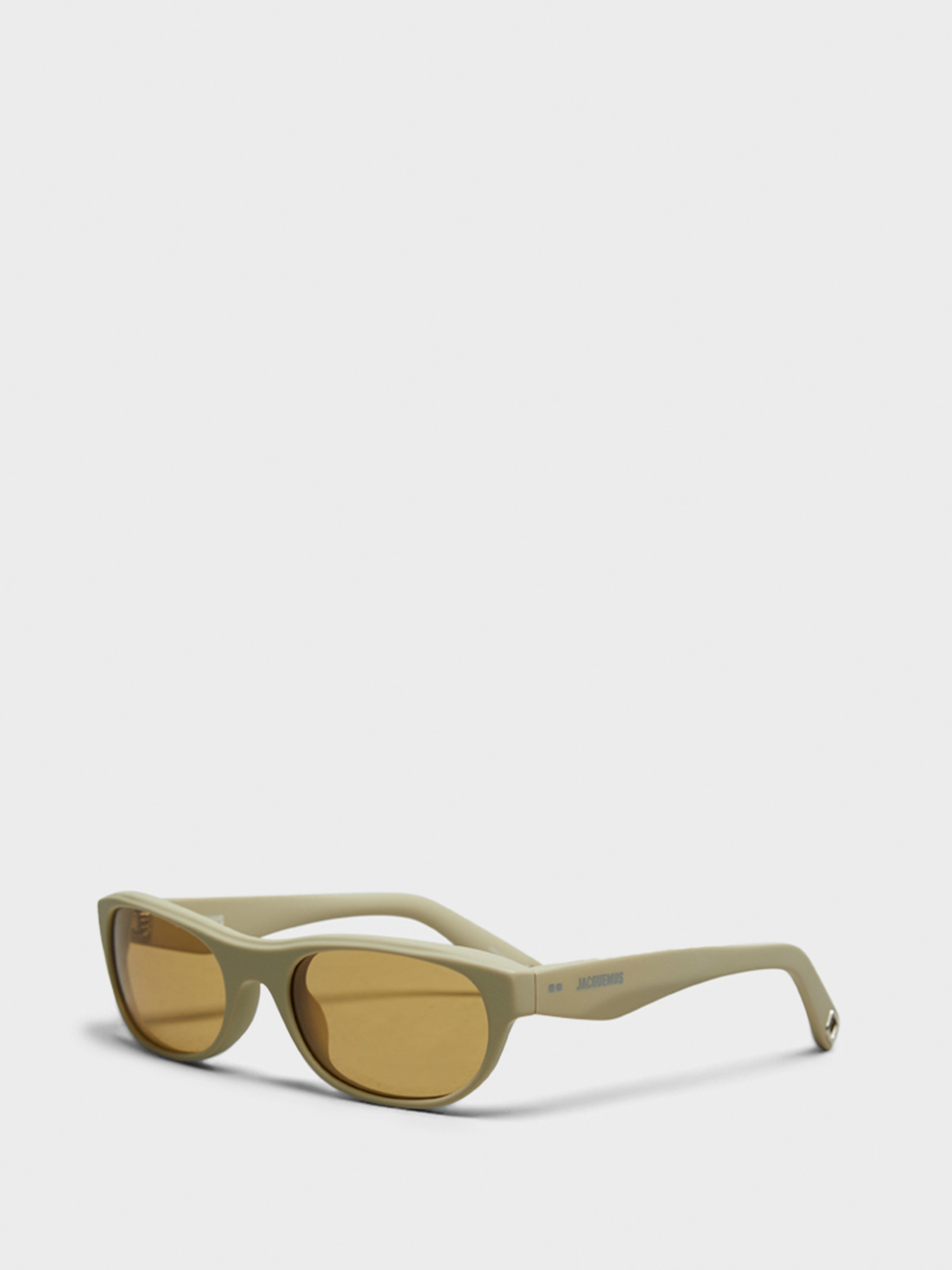 Sole Sunglasses in Matt Putty, Silver and Amber