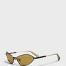 Jacquemus Eyewear - Bambino Metal Sunglasses in Matt Putty, Shiny Putty and Amber