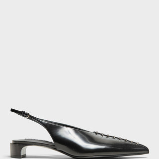 Jil Sander - Slingback Spazzolato in Shiny Black