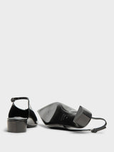Jil Sander - Slingback Spazzolato in Shiny Black