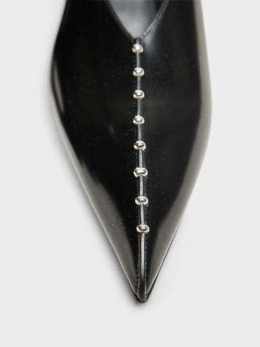 Jil Sander - Slingback Spazzolato in Shiny Black