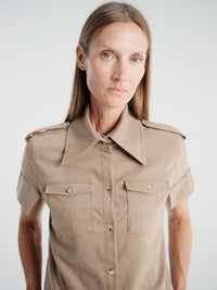 Khaite - Emiel Top in Desert Sand