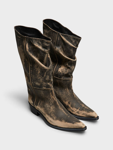 Khaite - Clive Boots in Vintage Black