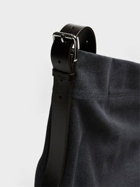 Lemaire - Belted Tote Bag in Ash Black