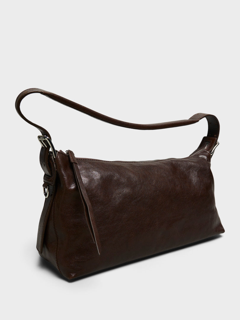 Lemaire - Belted Baguette Bag in Espresso
