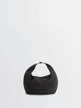 Lemaire - Fortune Croissant Filt Bag in Chevron Marron Glacé and Black