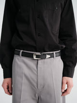 Lemaire - Minimal Western Belt in Black
