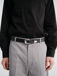 Lemaire - Minimal Western Belt in Black
