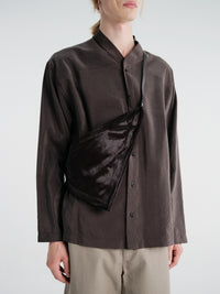 Lemaire - Pocket Scarf Bag in Dark Chocolate