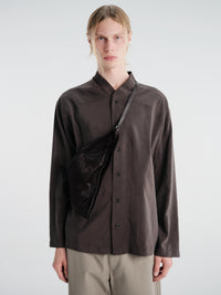 Lemaire - Pocket Scarf Bag in Dark Chocolate