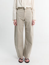 Lemaire - High Waisted Curved Pants in Moonstone