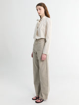 Lemaire - High Waisted Curved Pants in Moonstone