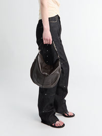Lemaire - Hobo Quiver Clip Bag in Dark Chocolate