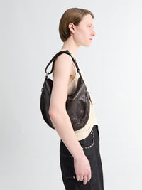 Lemaire - Hobo Quiver Clip Bag in Dark Chocolate