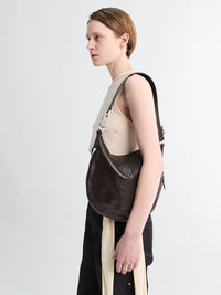 Lemaire - Hobo Quiver Clip Bag in Dark Chocolate
