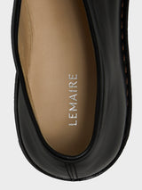 Lemaire - Flat Piped Slippers in Black