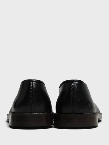 Lemaire - Flat Piped Slippers in Black