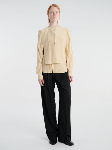 Lemaire - Two Layers Blouse in Custard
