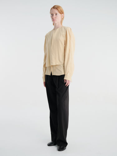 Lemaire - Two Layers Blouse in Custard