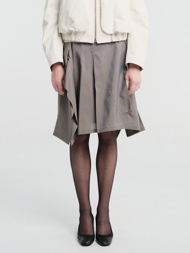 Lemaire - Pleated Skirt in Tonic Grey