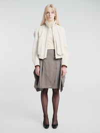 Lemaire - Pleated Skirt in Tonic Grey