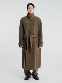 Lemaire - Wrap Coat in Thyme