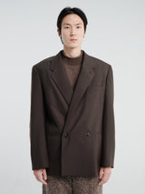 Lemaire - Double Breasted Jacket in Moss
