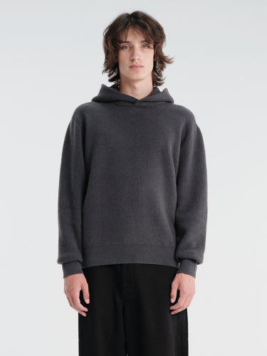 Lemaire - Hooded Sweater in Stone