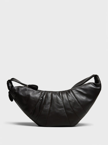 Lemaire - Large Croissant Bag in Dark Chocolate