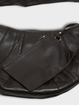 Lemaire - Large Croissant Bag in Dark Chocolate