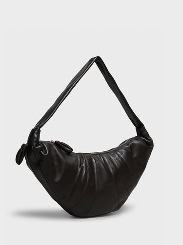 Lemaire - Large Croissant Bag in Dark Chocolate