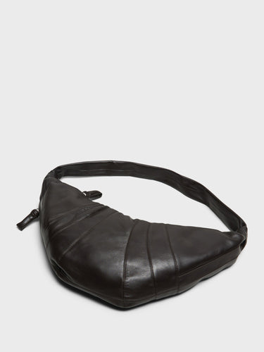 Lemaire - Large Croissant Bag in Dark Chocolate