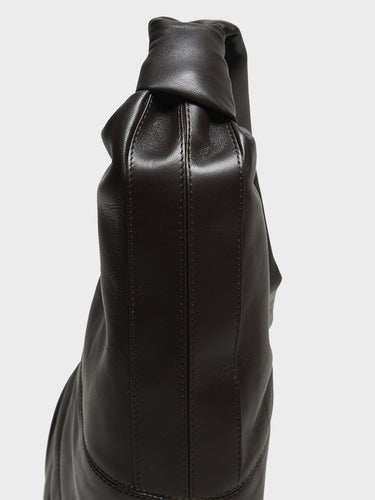 Lemaire - Large Croissant Bag in Dark Chocolate