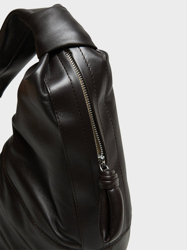 Lemaire - Large Croissant Bag in Dark Chocolate