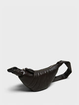 Lemaire - Small Croissant Bag in Dark Chocolate