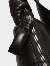 Lemaire - Small Croissant Bag in Dark Chocolate