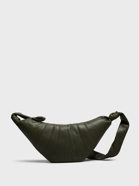 LEMAIRE ルメール MEDIUM CROISSANT BAG▲Mid Night Black Medium Croissant Bag | LEMAIRE
