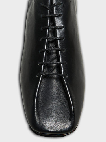 Lemaire - Souris Flat Classic Derbies in Black