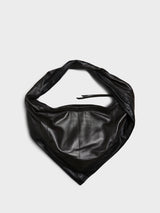 Lemaire - Small Scarf Bag in Black and Dark Chocolate