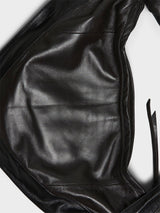 Lemaire - Small Scarf Bag in Black and Dark Chocolate